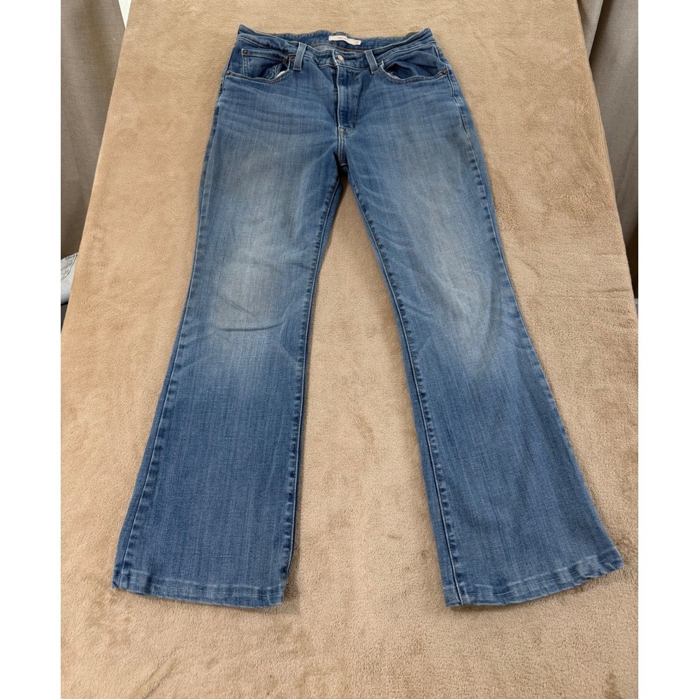 Levi's 726 Flare Jeans Women's Size 32 Blue‎ High Rise Medium Wash Denim